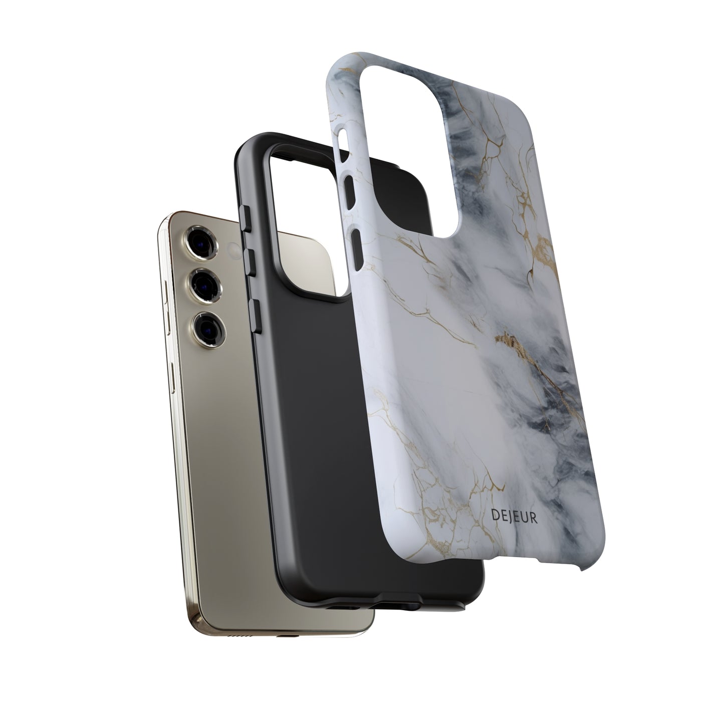 White Gold Marble - Samsung Galaxy Tough Case