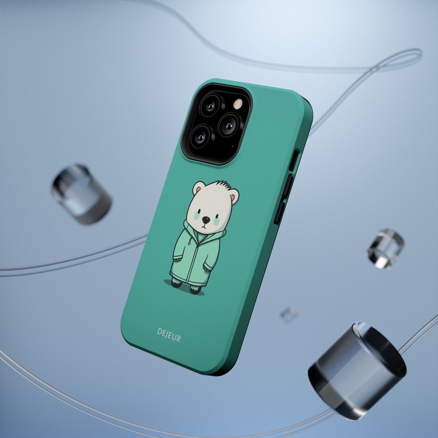 Aqua Coat Bear - iPhone MagSafe Tough Case