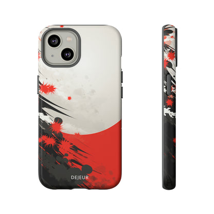 Japanese Abstract Splatter - iPhone Tough Case