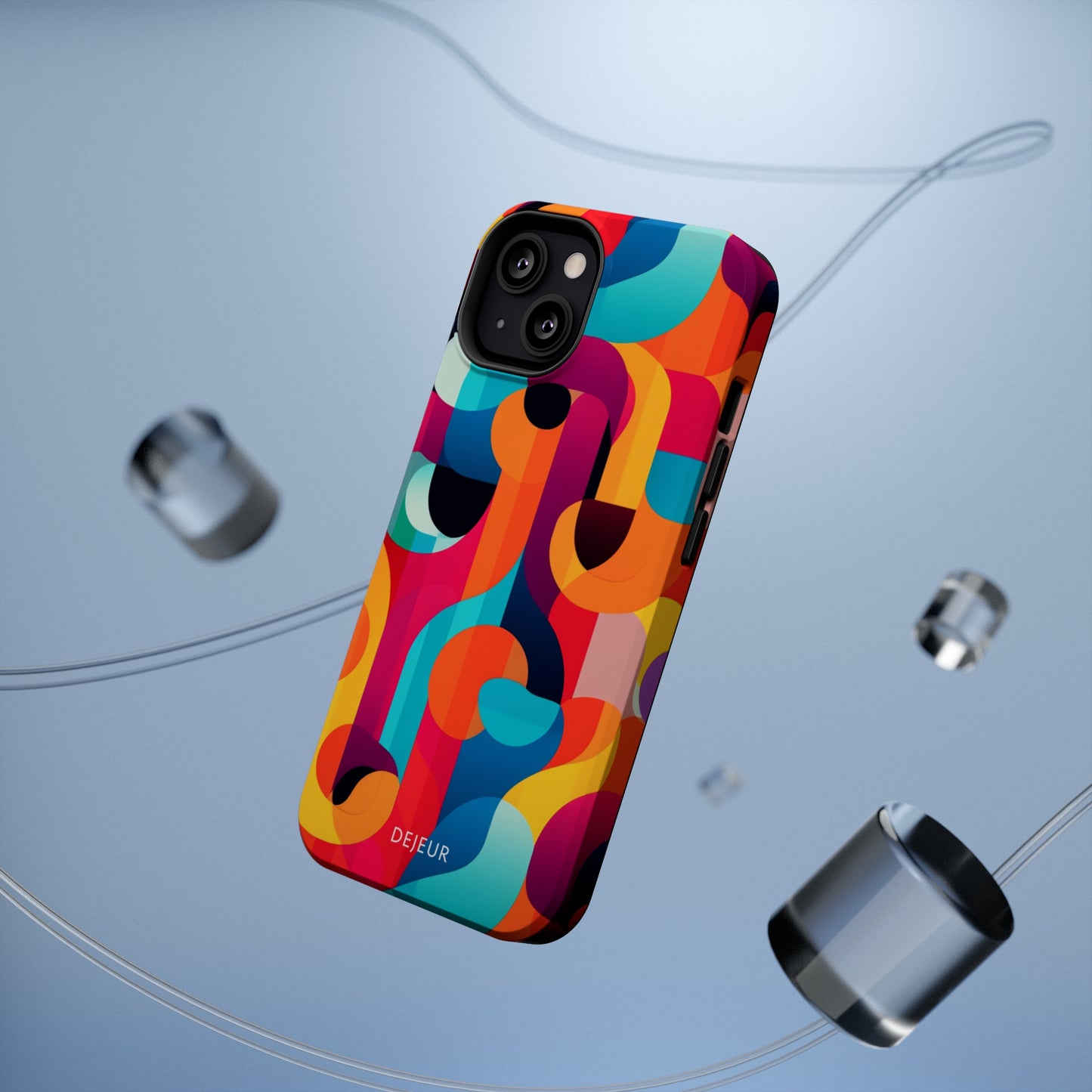 Curved Abstract Shapes - iPhone MagSafe Tough Case