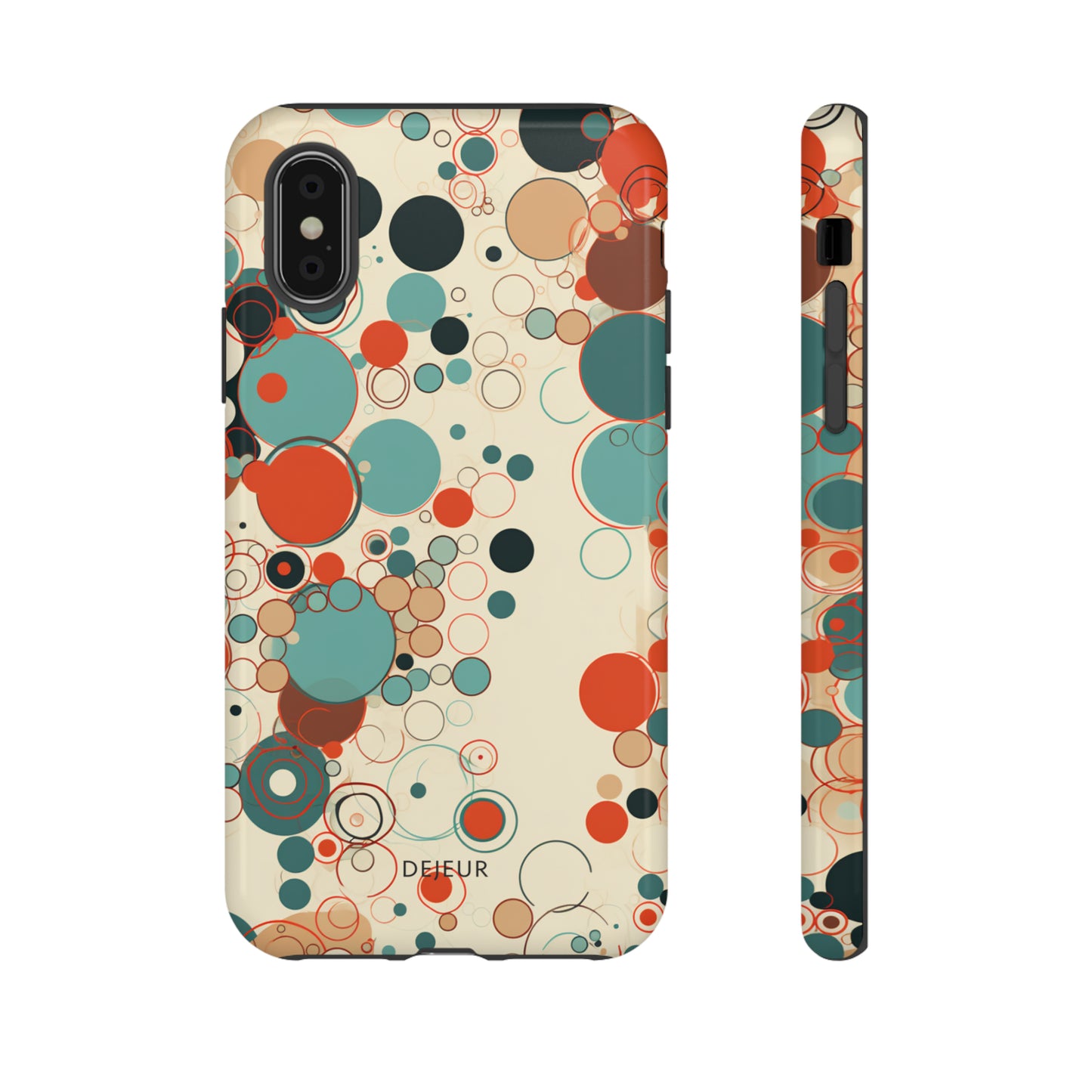 Pastel Line Circles - iPhone Tough Case