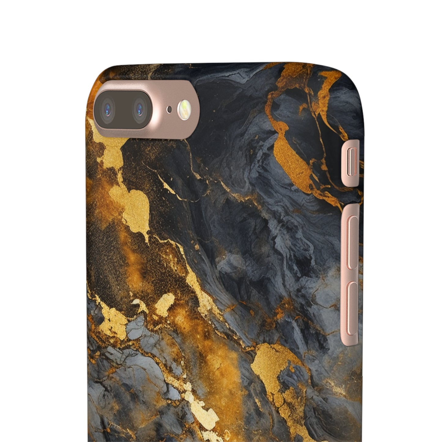 Platinum Gold Marble - iPhone Snap Case