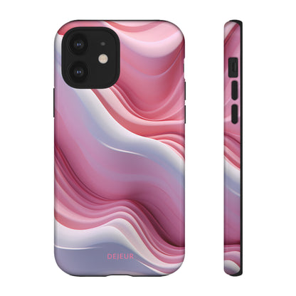 Pink Cream Waves - iPhone Tough Case