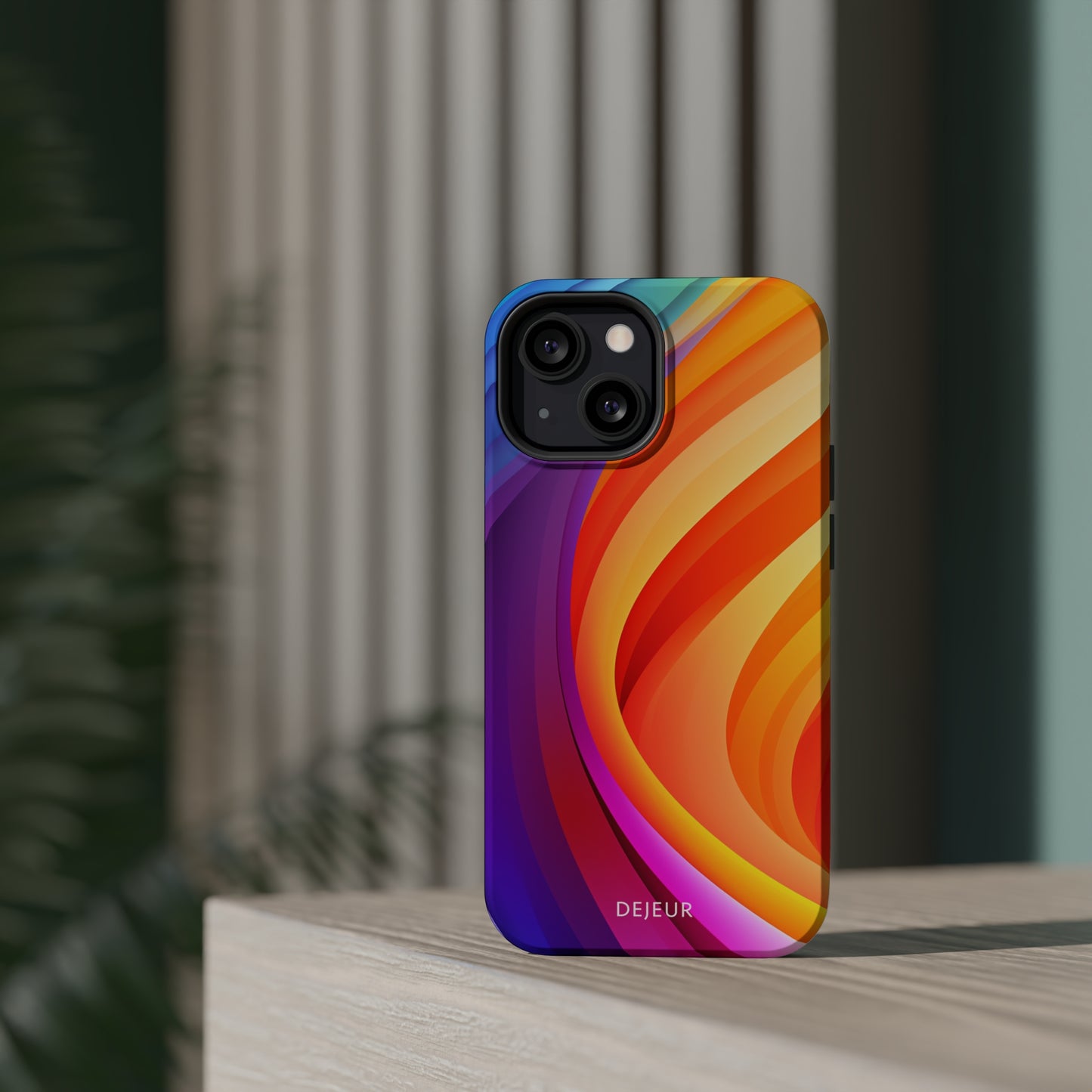 Rainbow Waves - iPhone MagSafe Tough Case