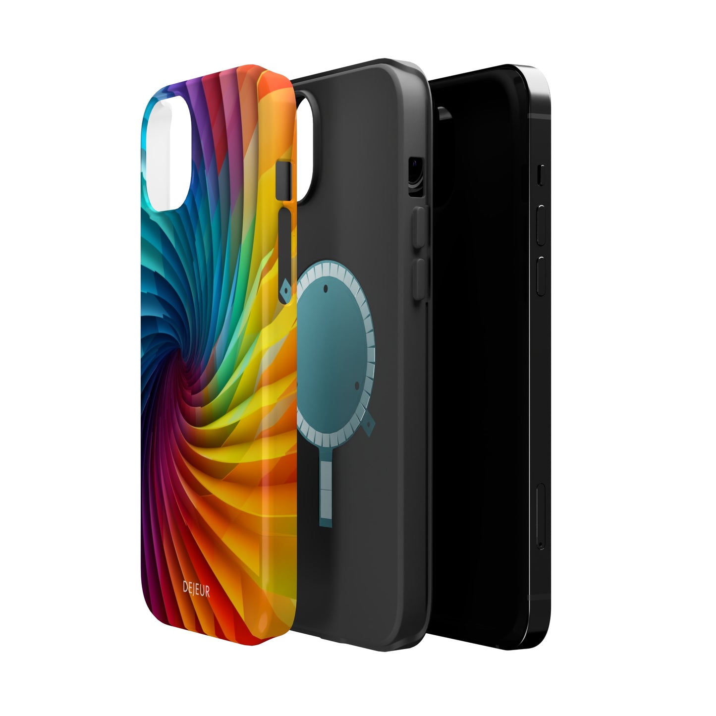 Rainbow Spiral - iPhone MagSafe Tough Case