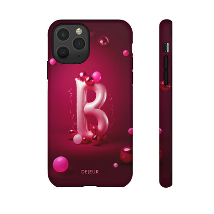 B Pink Party Balloons - iPhone Tough Case