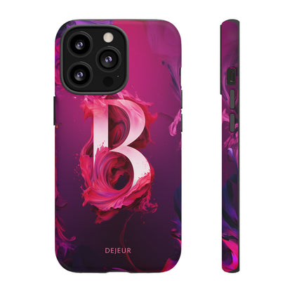 B Pink Splash - iPhone Tough Case