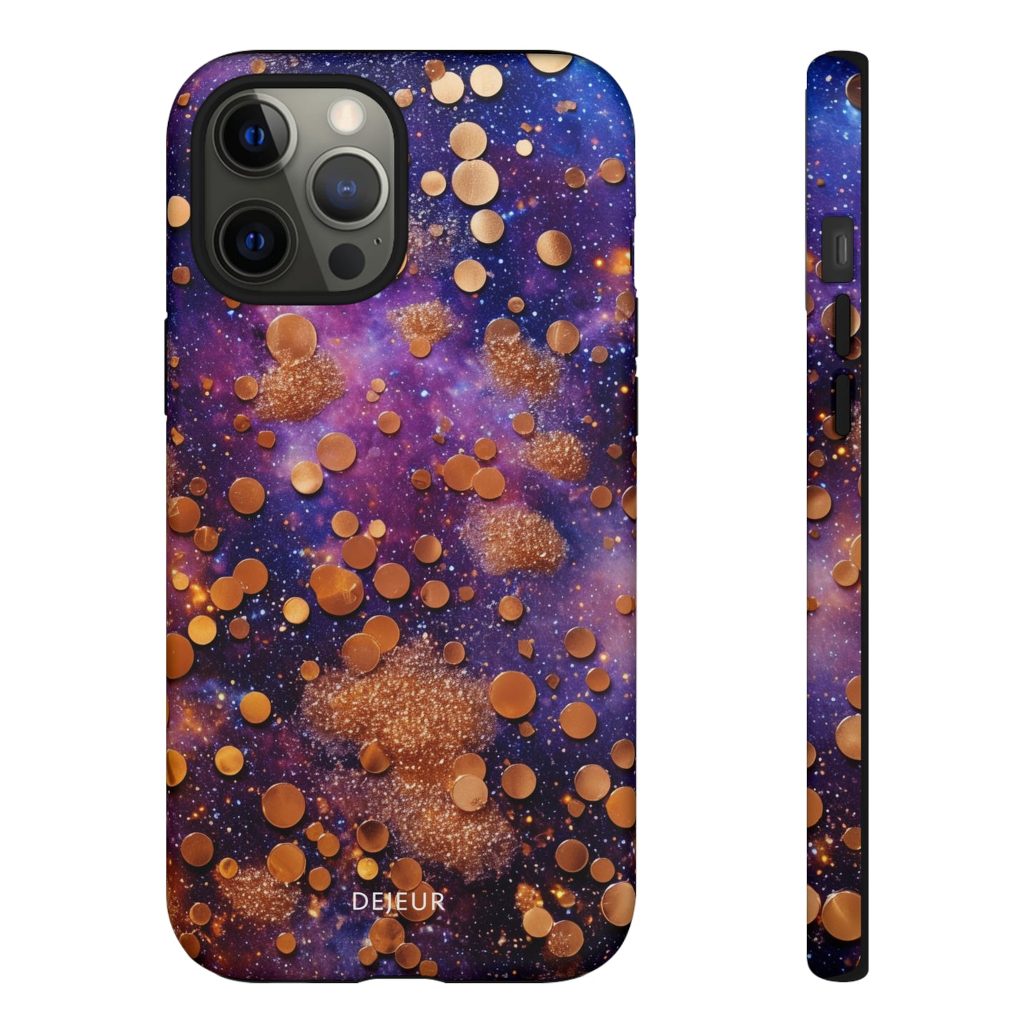Cosmic Glitter Circles - iPhone Tough Case