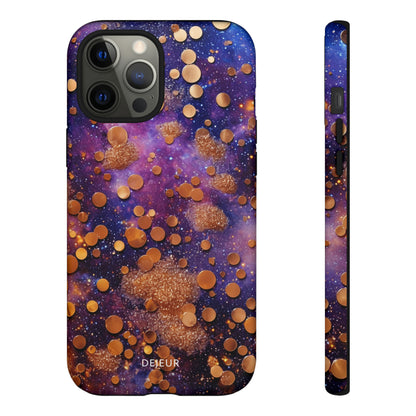 Cosmic Glitter Circles - iPhone Tough Case