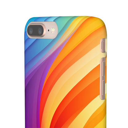 Rainbow Waves - iPhone Snap Case