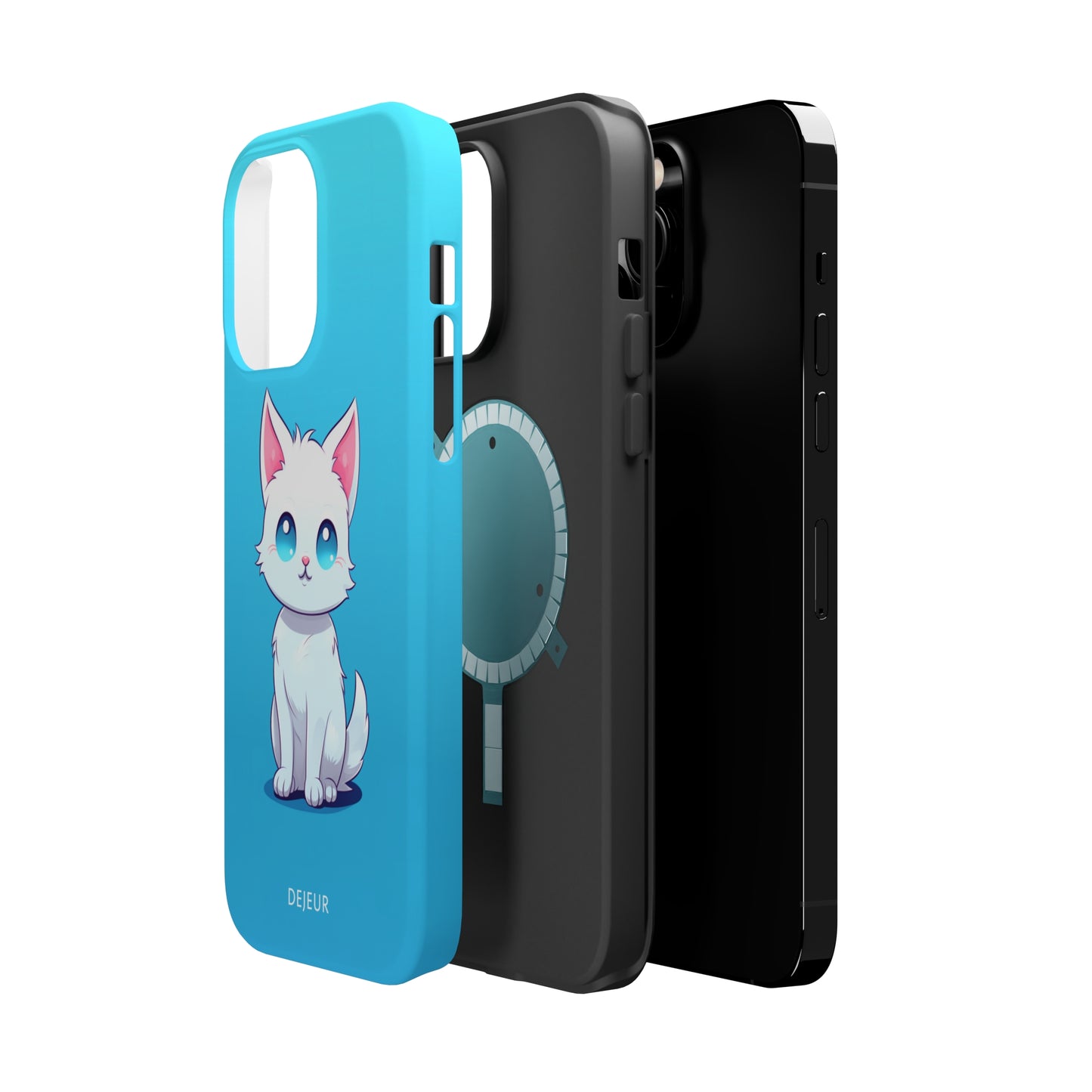 Blue Eyed Cutey Cat - iPhone MagSafe Tough Case