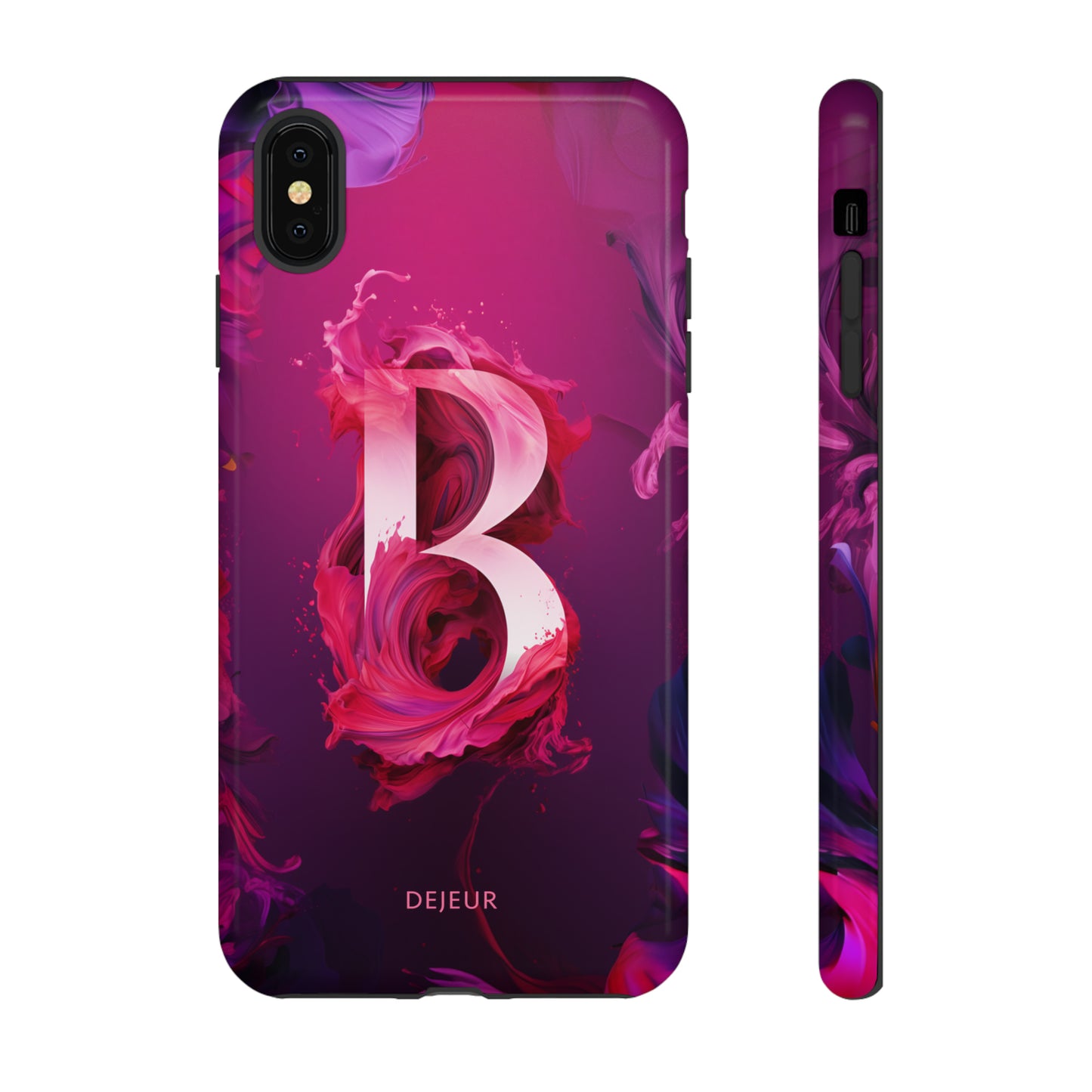 B Pink Splash - iPhone Tough Case