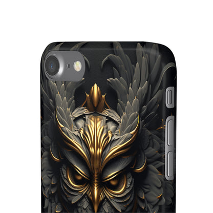 Golden Dark Owl - iPhone Snap Case