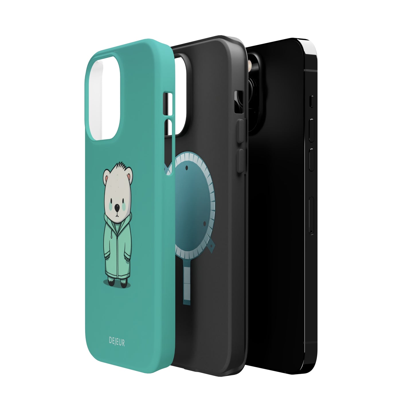 Aqua Coat Bear - iPhone MagSafe Tough Case