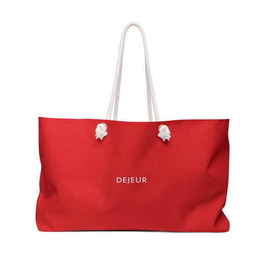 Weekender Tote Bag - Candy Red