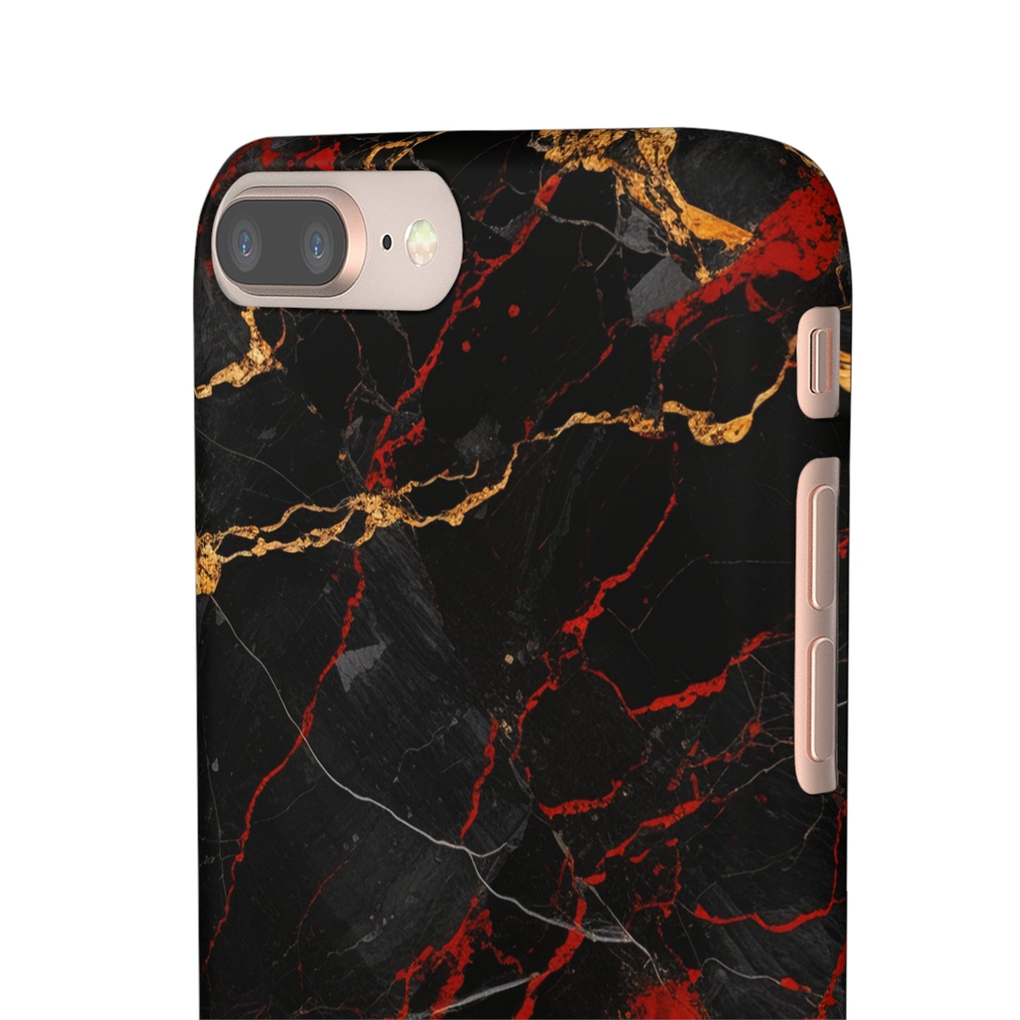 Dark Crimson Marble - iPhone Snap Case