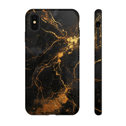 Dark Gold Amber Marble - iPhone Tough Case