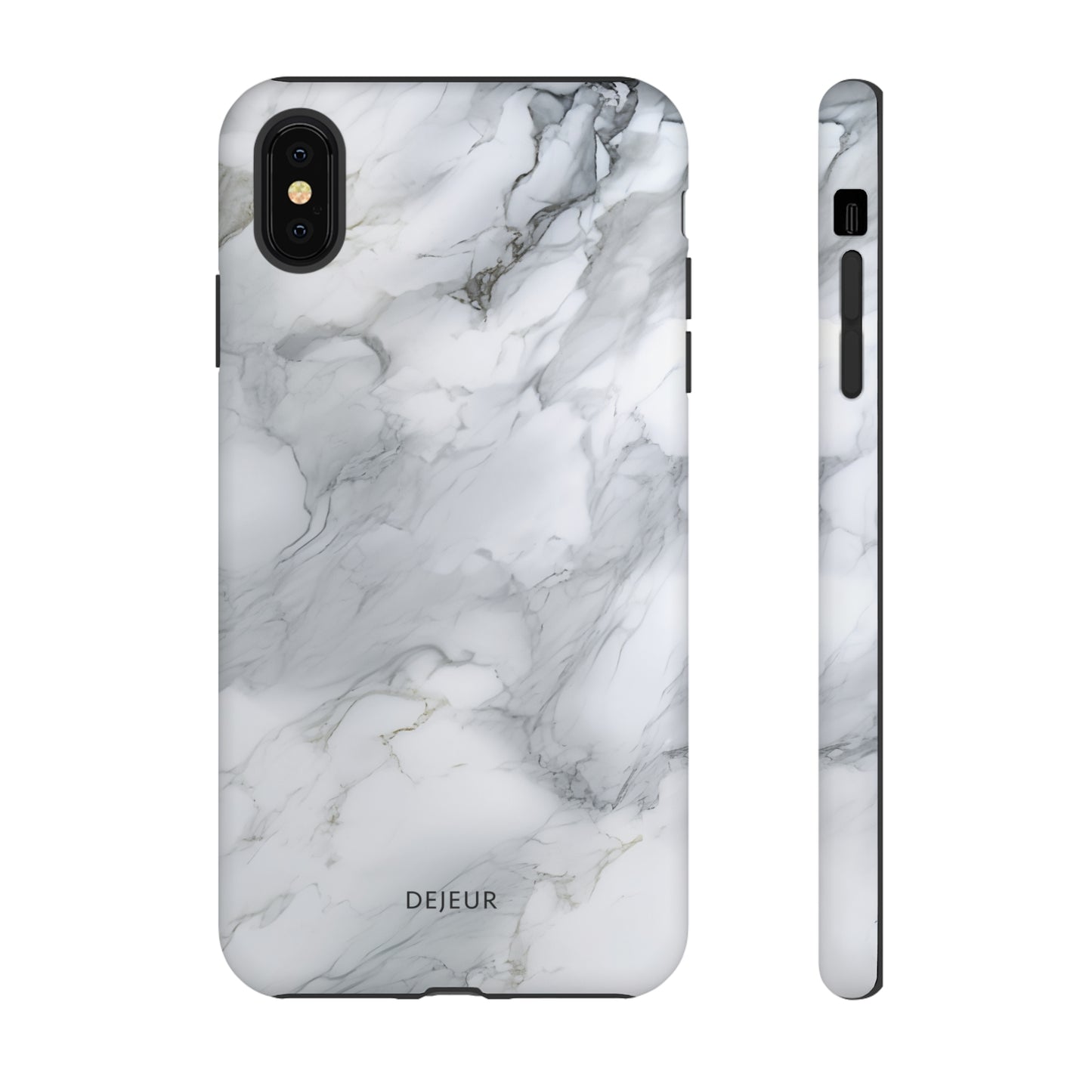 Platinum Silver Marble - iPhone Tough Case