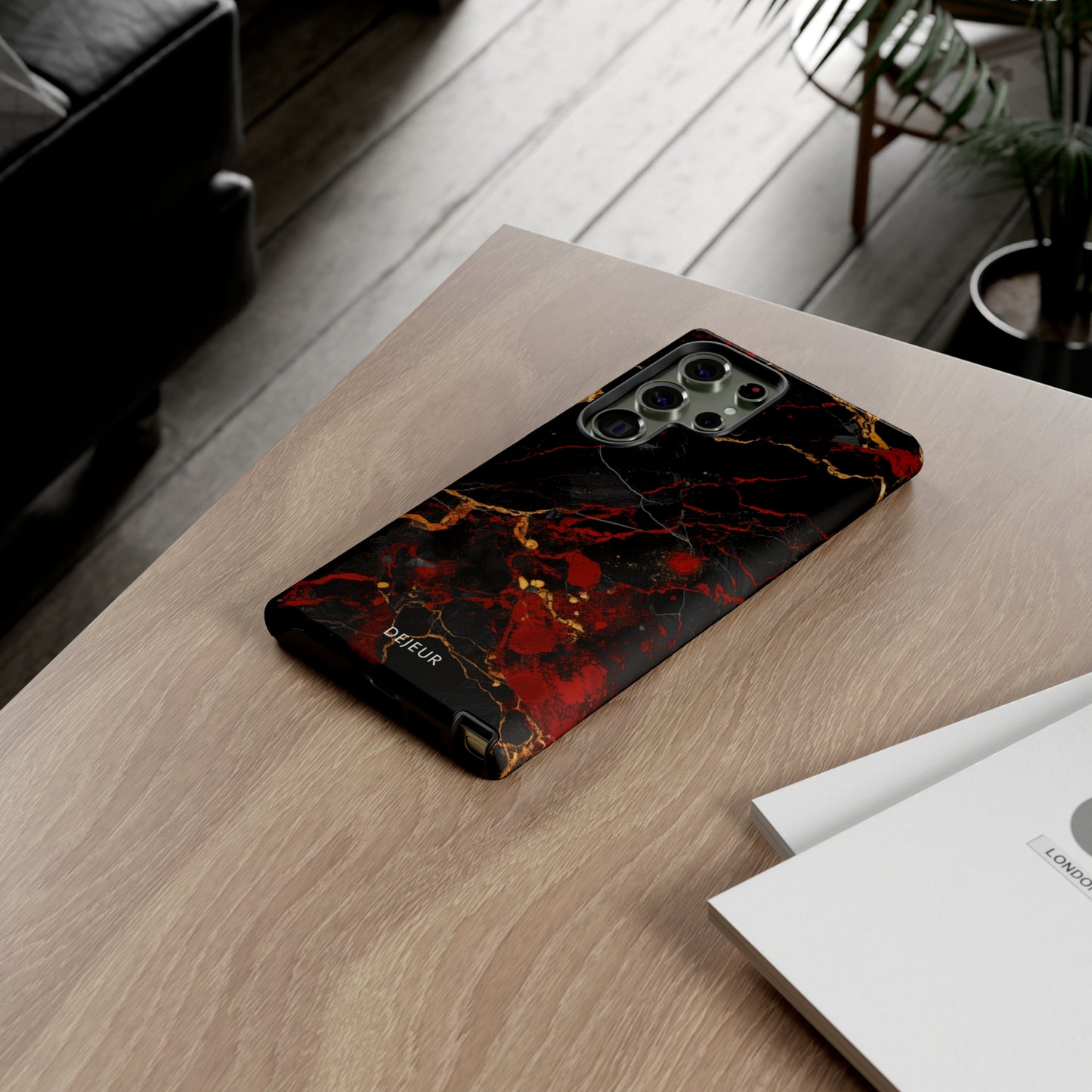 Dark Crimson Marble - Samsung Galaxy Tough Case