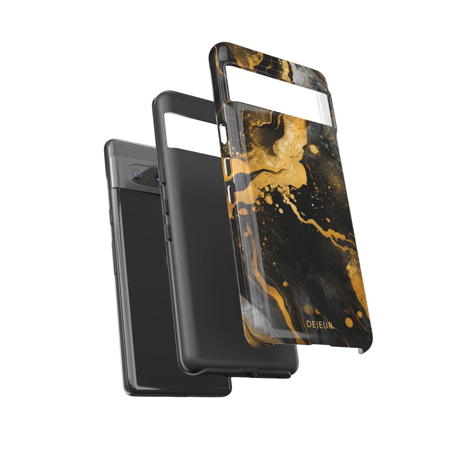 Gold & Black Marble - Google Pixel Tough Case