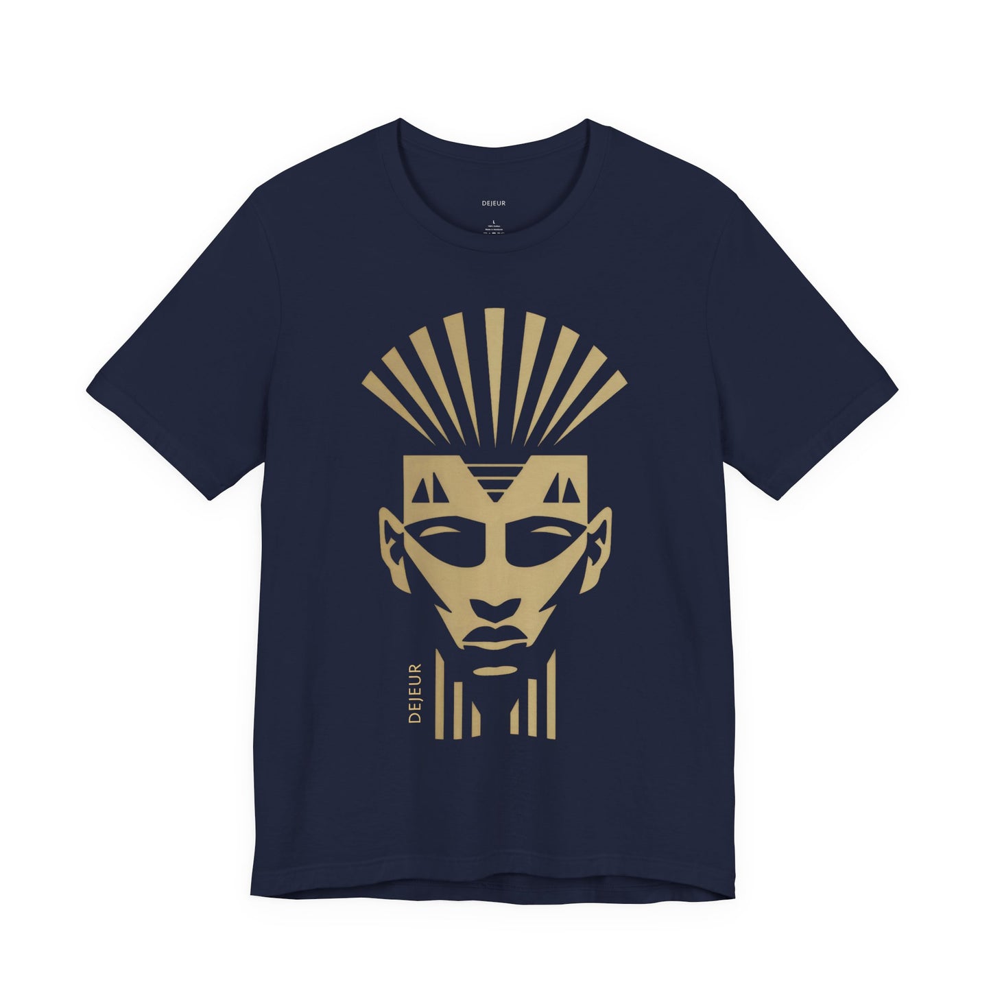 Minimalist Golden Crowned Regal Pharaoh - T-Shirt