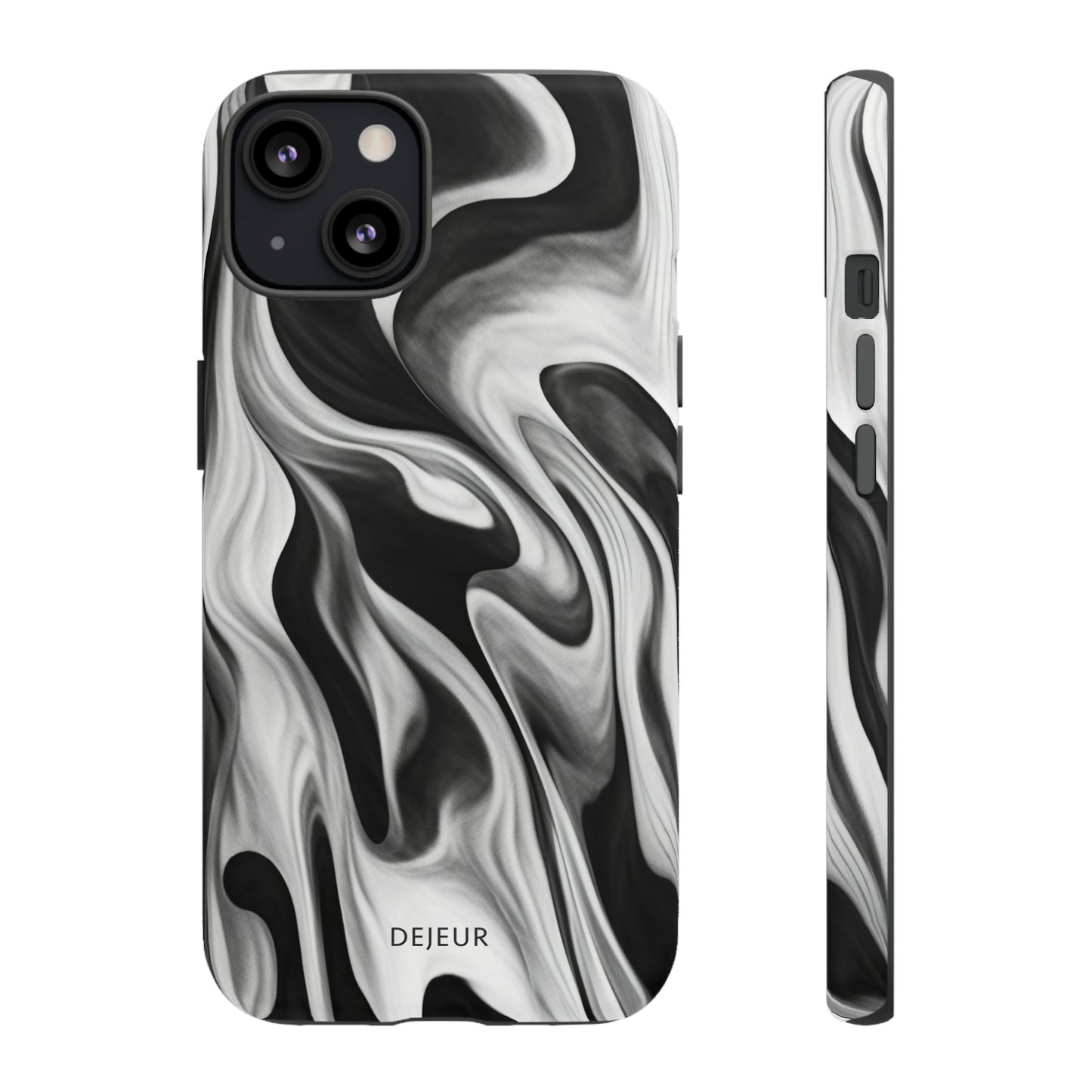 Misty Waves Monochrome - iPhone Tough Case