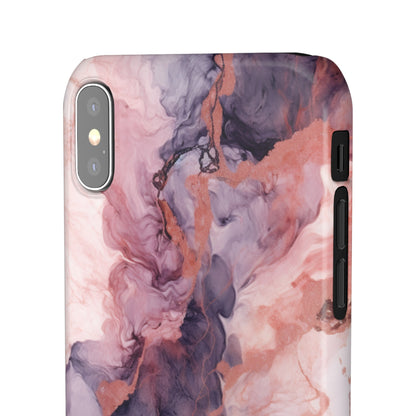 Royal Purple Marble - iPhone Snap Case