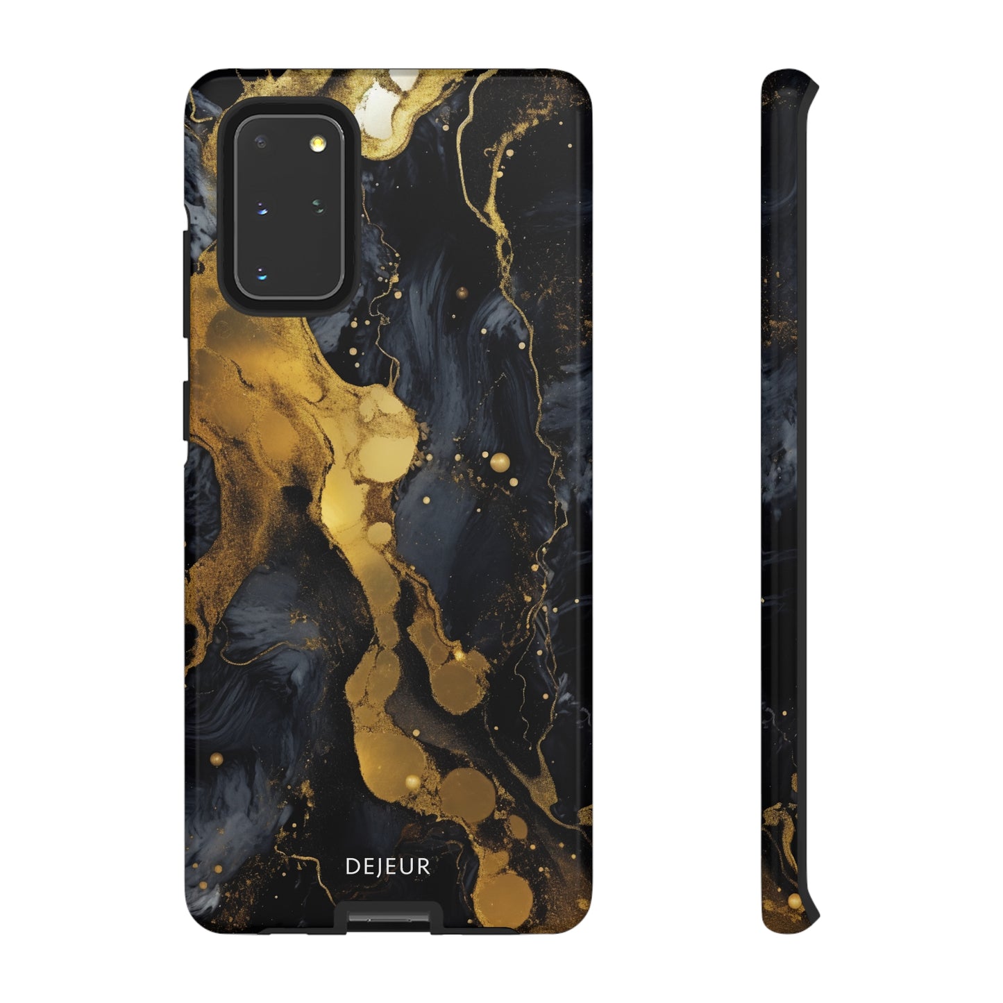 Metallic Gold Dark Marble - Samsung Galaxy Tough Case