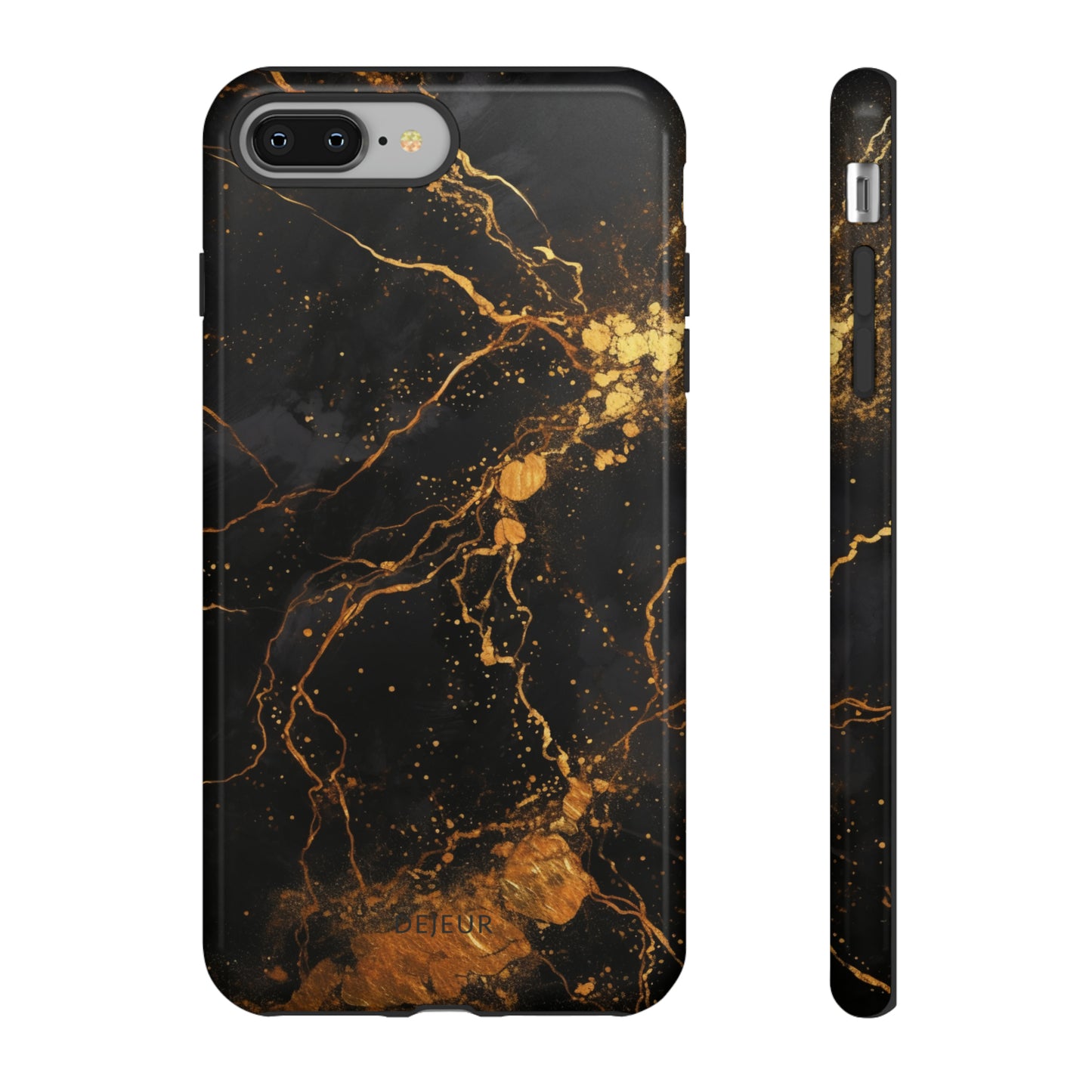 Dark Gold Amber Marble - iPhone Tough Case