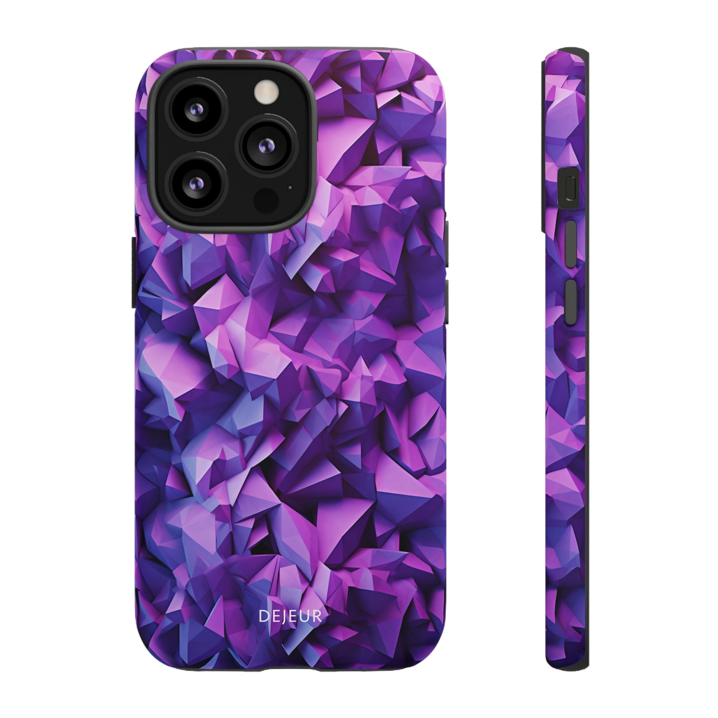 3D Purple Pattern - iPhone Tough Case