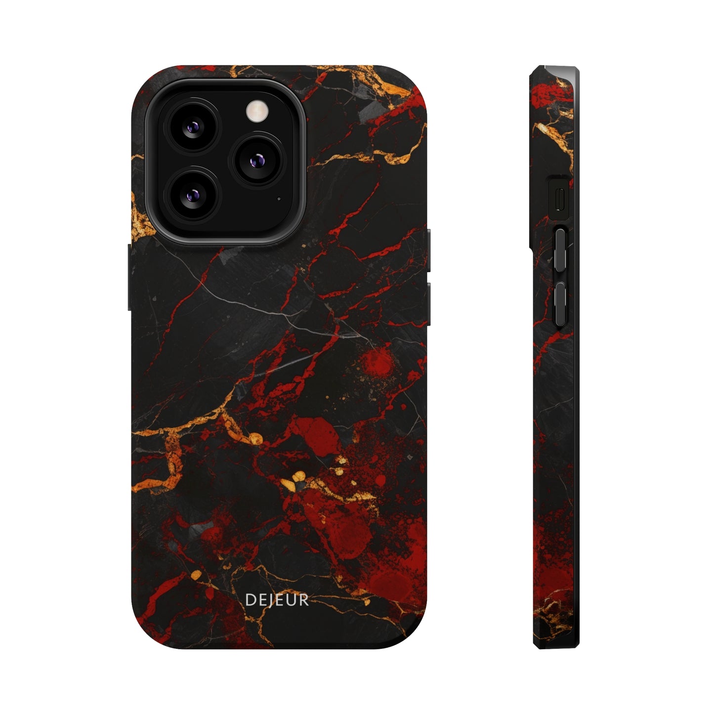 Dark Crimson Marble - iPhone MagSafe Tough Case