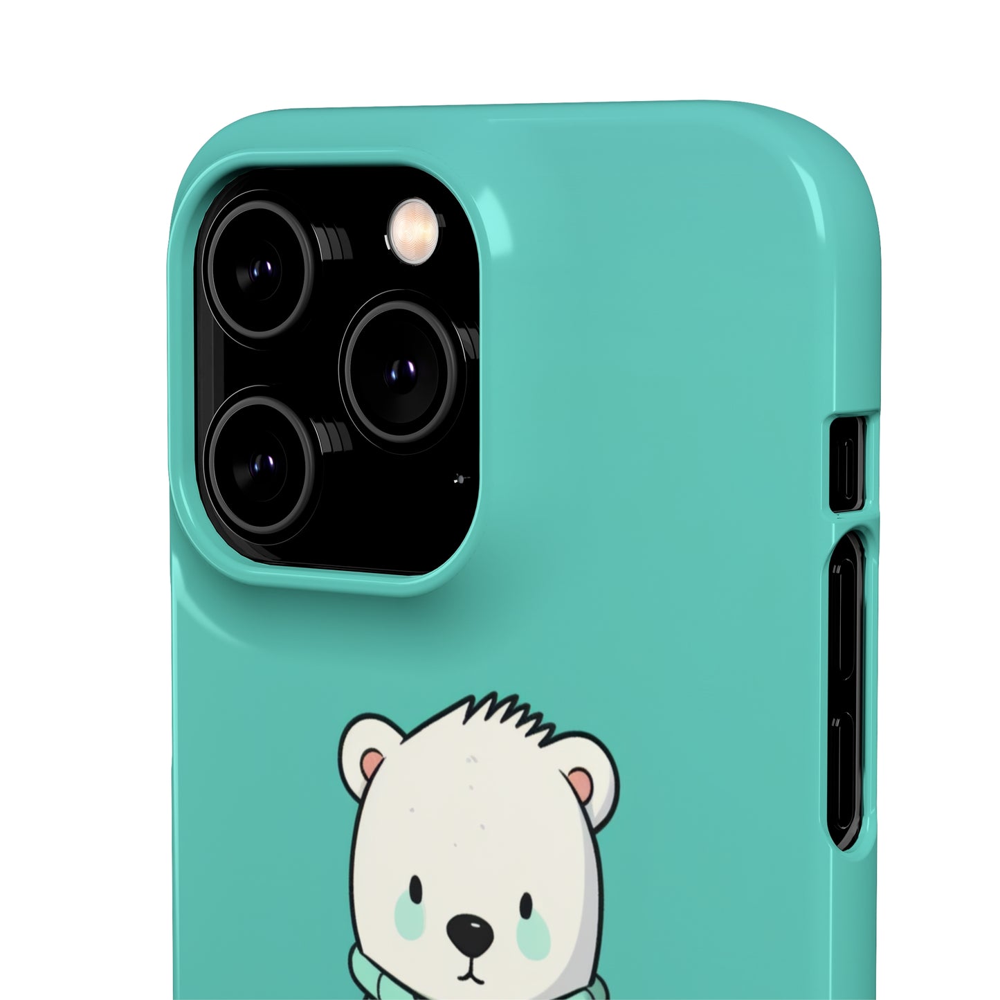 Aqua Coat Bear - iPhone Snap Case