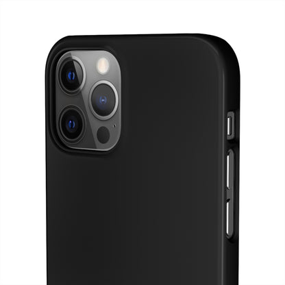 Pure Black - iPhone Snap Case