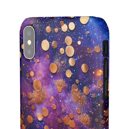 Cosmic Glitter Circles - iPhone Snap Case