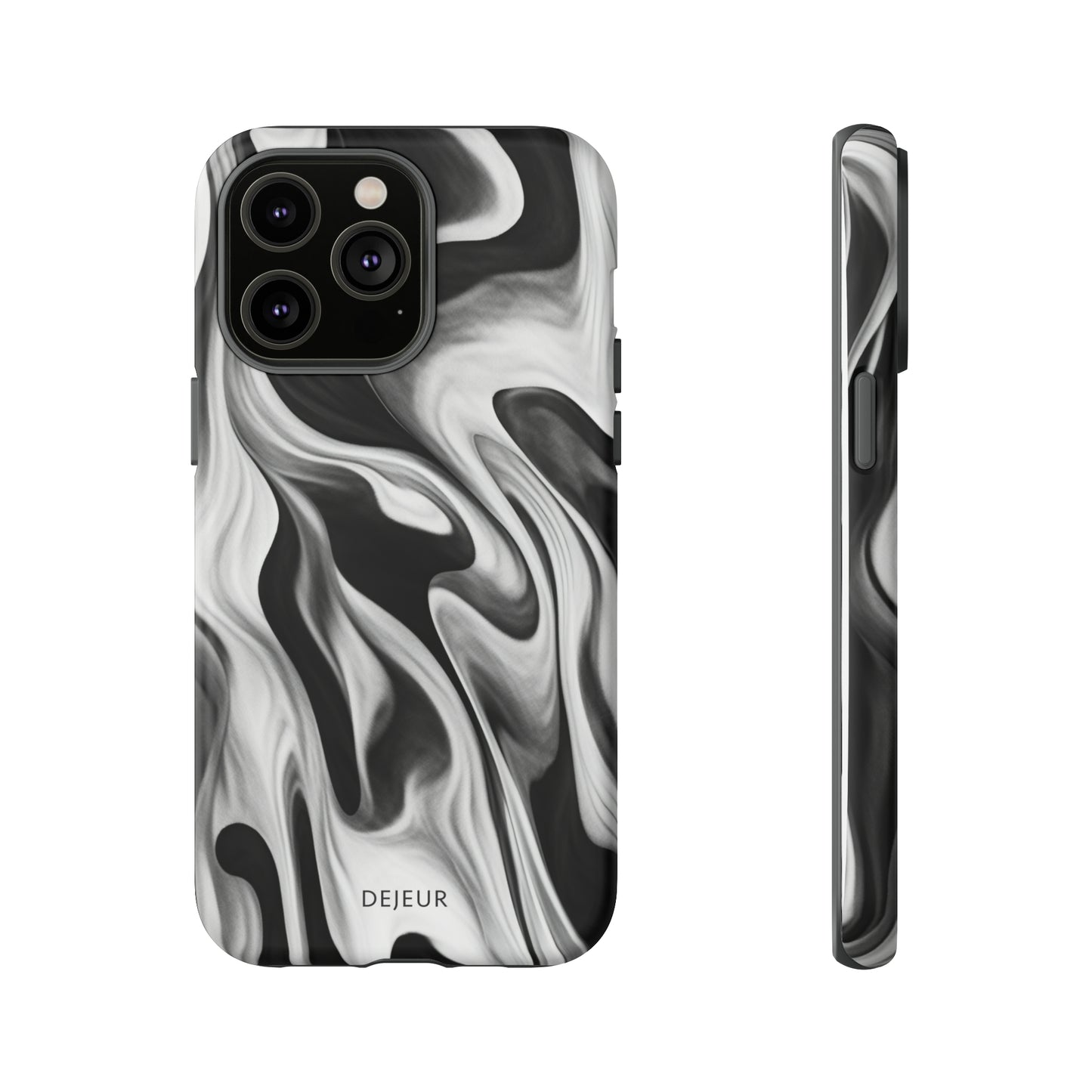 Misty Waves Monochrome - iPhone Tough Case