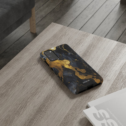 Metallic Gold Dark Marble - Samsung Galaxy Tough Case