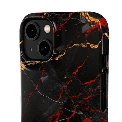 Dark Crimson Marble - iPhone Snap Case