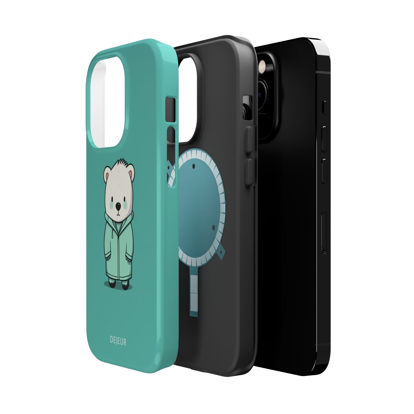 Aqua Coat Bear - iPhone MagSafe Tough Case