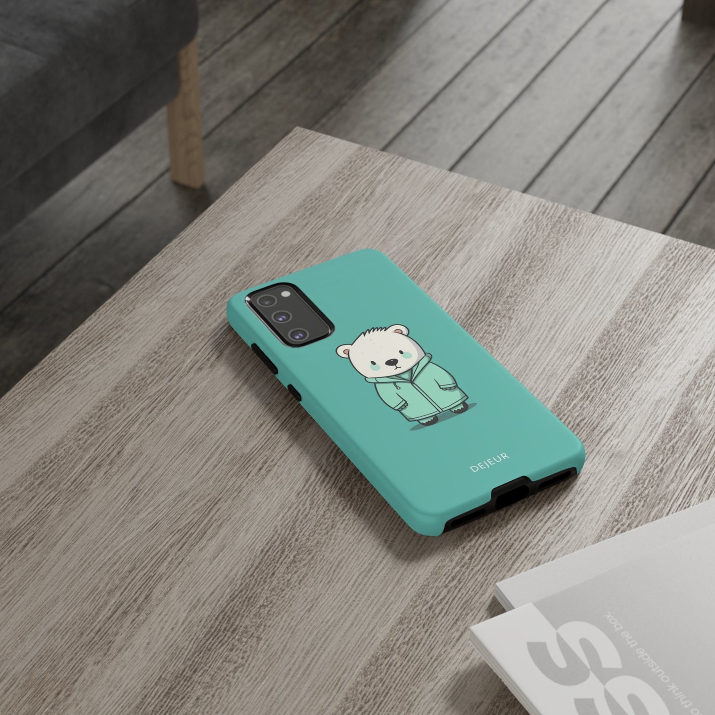 Aqua Coat Bear - Samsung Galaxy Tough Case