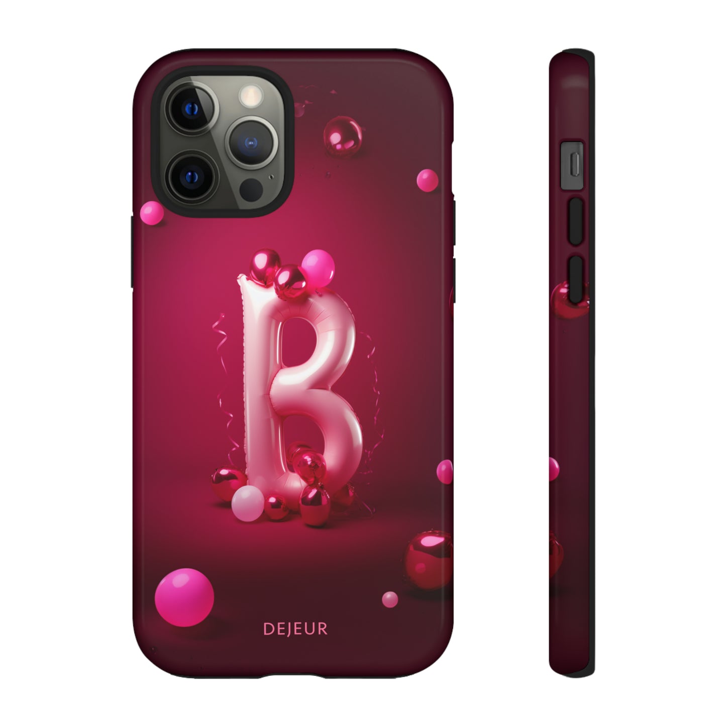 B Pink Party Balloons - iPhone Tough Case