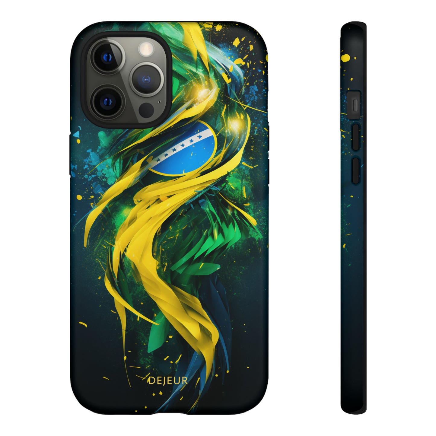 Brazil Splatter Design - iPhone Tough Case