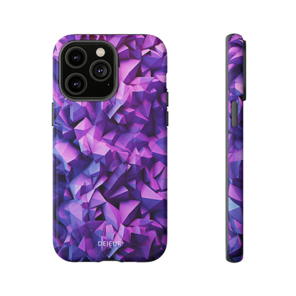 3D Purple Pattern - iPhone Tough Case