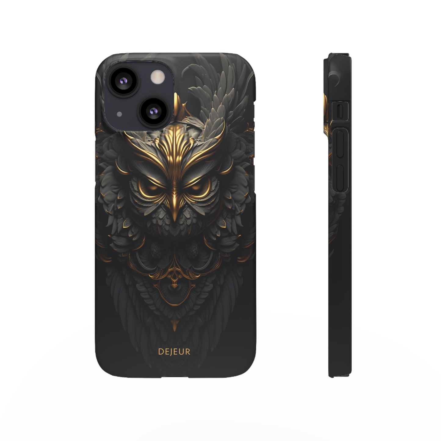 Golden Dark Owl - iPhone Snap Case