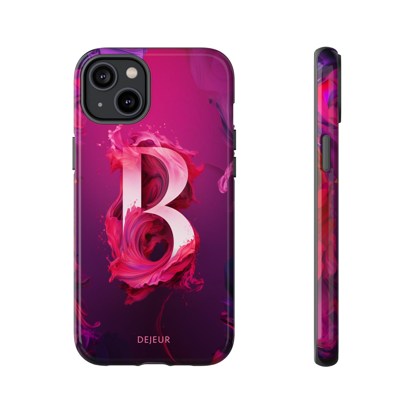 B Pink Splash - iPhone Tough Case