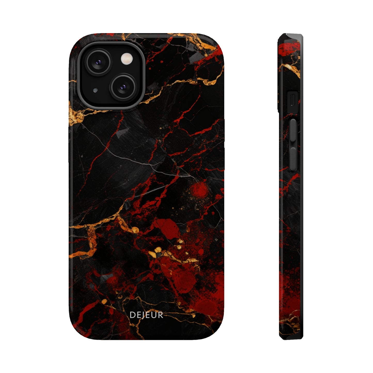 Dark Crimson Marble - iPhone MagSafe Tough Case