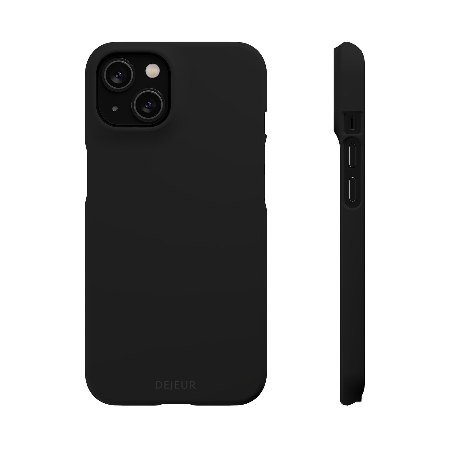 Pure Black - iPhone Snap Case