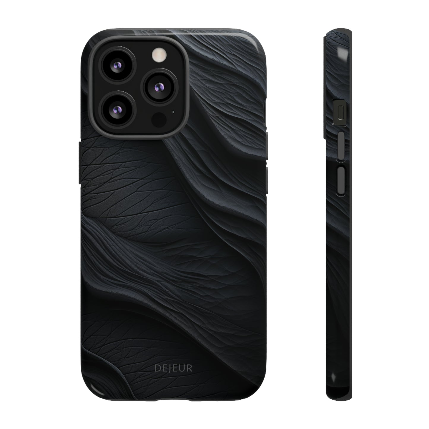 Charcoal Ripples - iPhone Tough Case