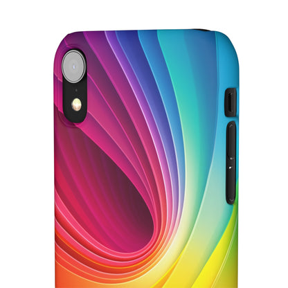 Rainbow Swirl - iPhone Snap Case