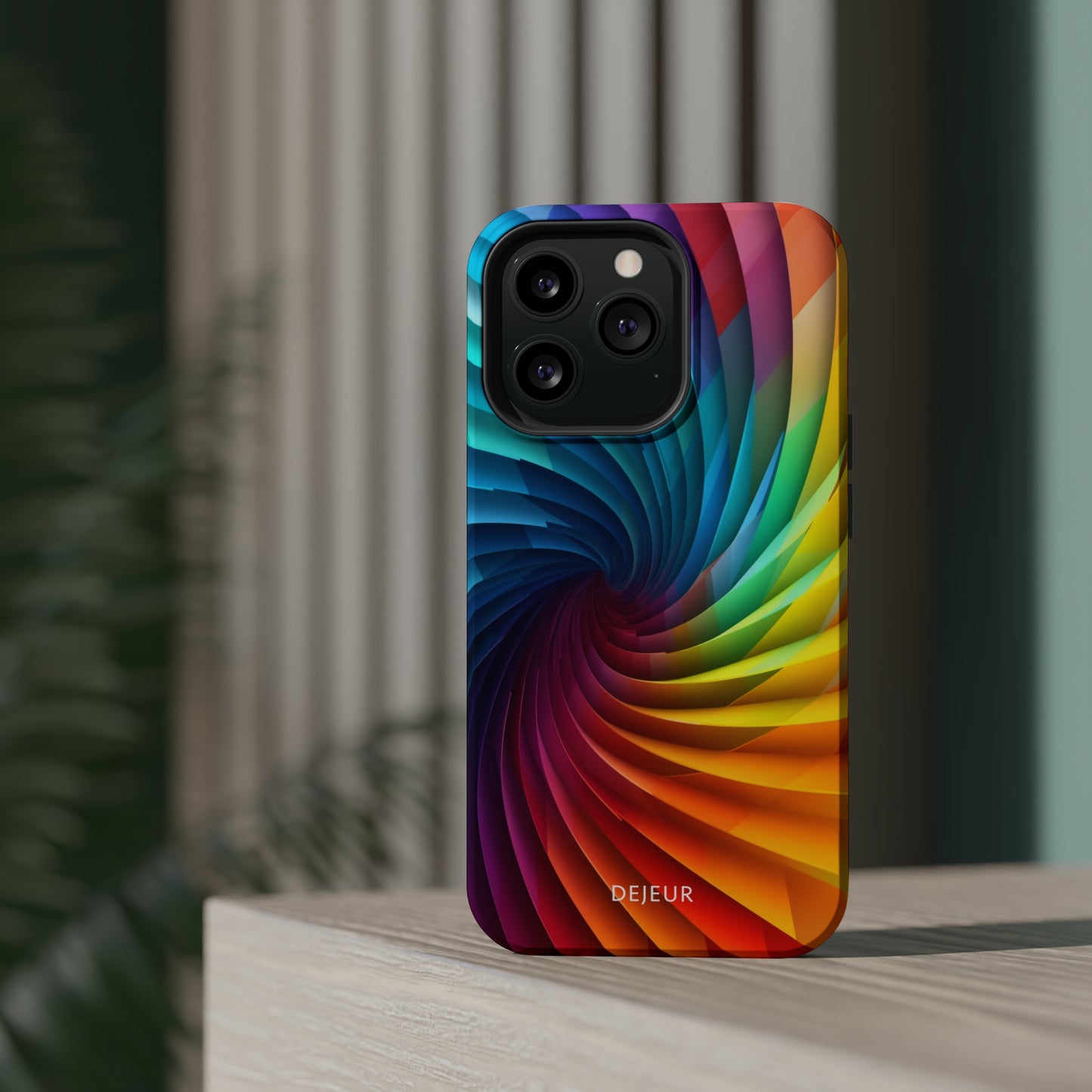 Rainbow Spiral - iPhone MagSafe Tough Case