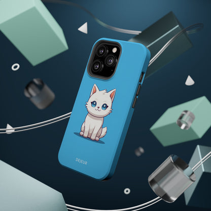 Little Blue Eyed Cat - iPhone MagSafe Tough Case